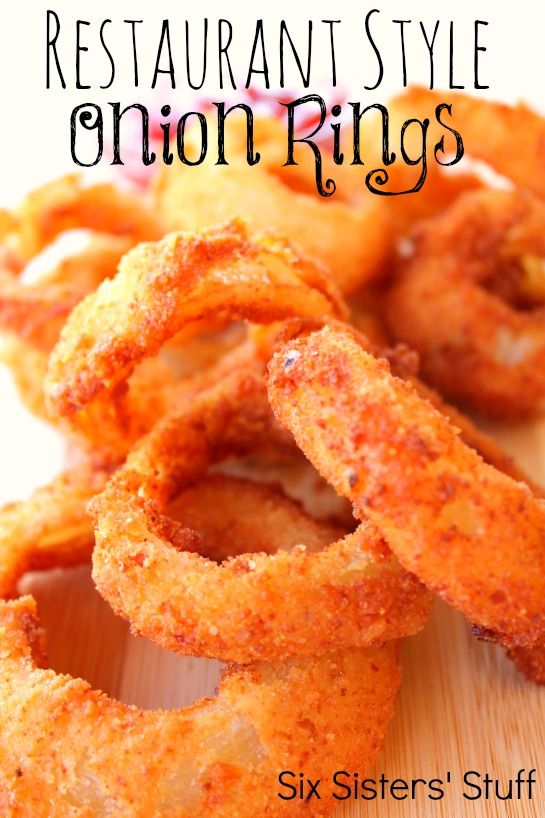 Restaurant Style Onion Rings from SixSistersStuff.com. So good, you'll never need to go out to eat again!