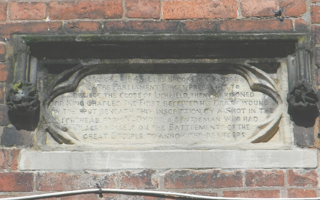 Lord Brooke memorial plaque