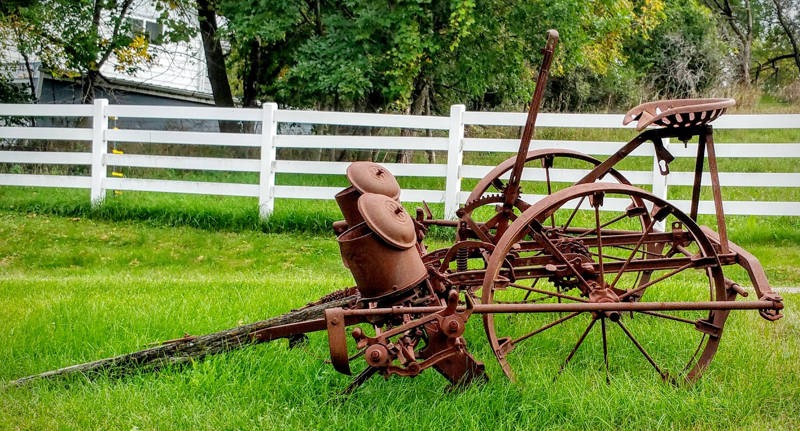 History and Culture by Bicycle Antique Farm Planter