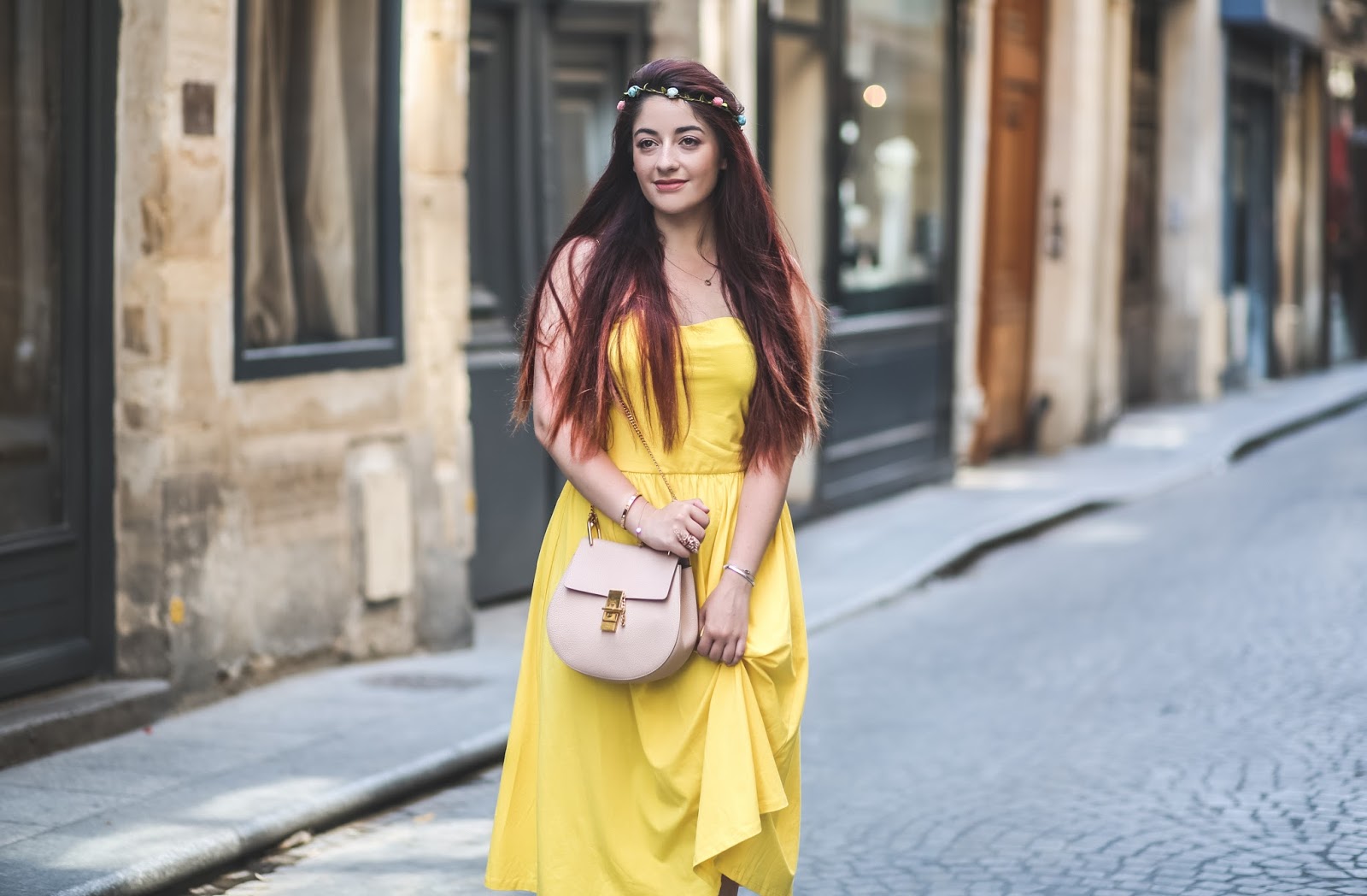 robe jaune poussin