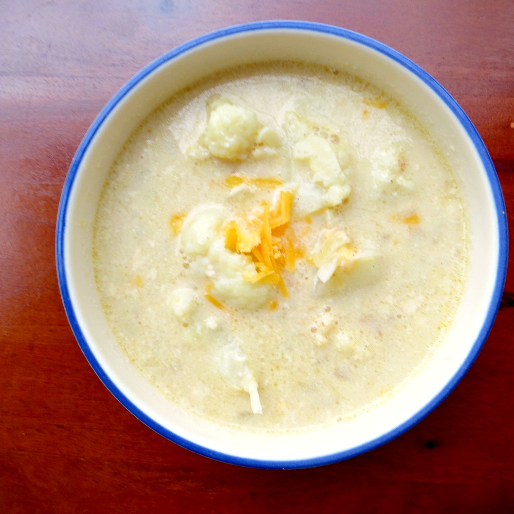 It's All in the Spice Cheesy Cauliflower Soup (Low Carb)