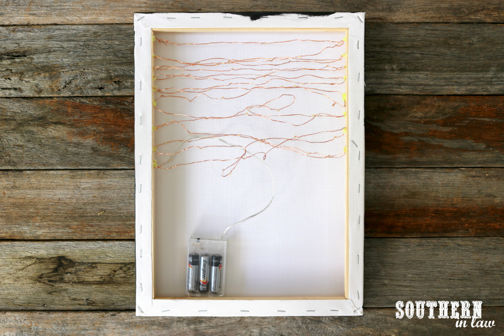 Southern In Law DIY Easy Canvas Light Box Tutorial (Made for Under 10!)