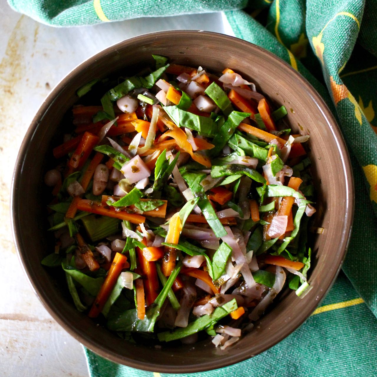 Green Gourmet Giraffe Laverbread vegie soup