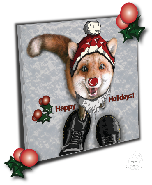 A fox sends you &quot;Happy Holidays!!&quot;