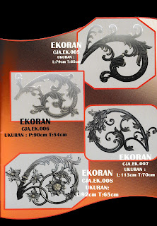 Ornamen Besi Tempa ornamen alferon, aksesoris pagar klasik, alumunium cor