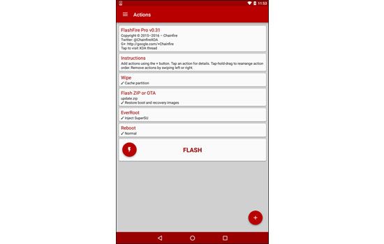 updating your Android system use FlashFire