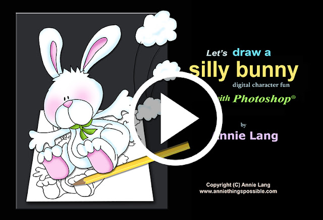 Annie Lang draws a bunny character using Photoshop and a digital pen in this fun how-to video!