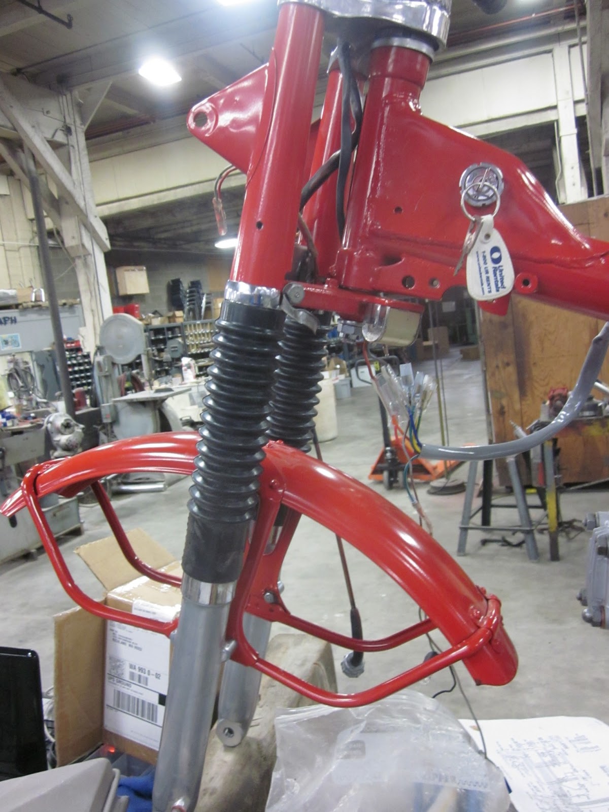 OldMotoDude: 1971 Honda CT90 being refurbished by Retro Riders