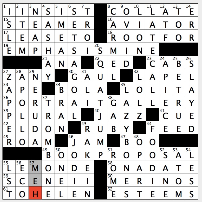 Rex Parker Does The Nyt Crossword Puzzle 1831 Poe Work Fri 2 9