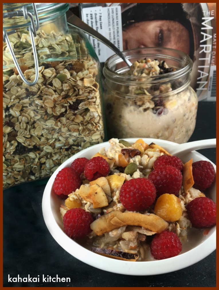 Kahakai Kitchen Muesli in Space or at Home Overnight Oats for Food 'n