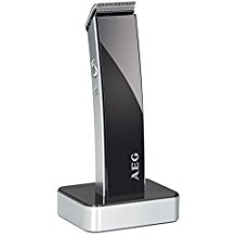 AEG HSM/R 5638 - Cortapelos para cabello y barba, batería recargable, color negro AEG HSM/R 5638 - Cortapelos para cabello y barba, batería recargable, color negro