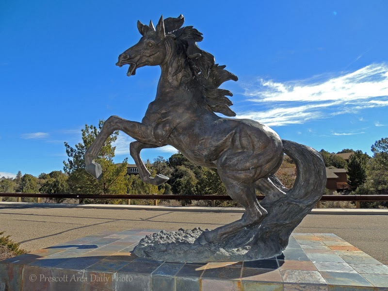 Prescott Area Daily Photo Wild Horse Sculpture