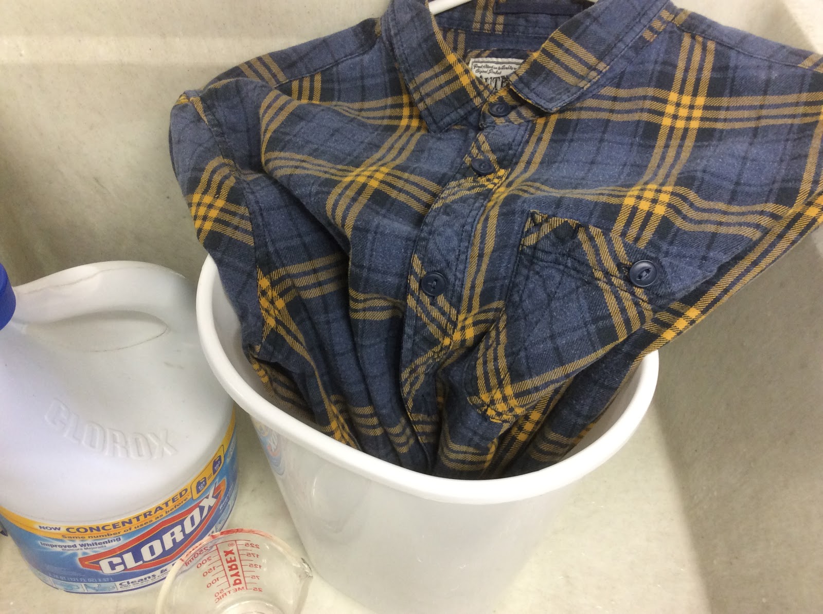Fresh Vintage by Lisa S How to Upcycle Flannel Shirts with Bleach and