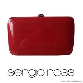 Crown Princess Mary style Sergio Rossi Red Clutch