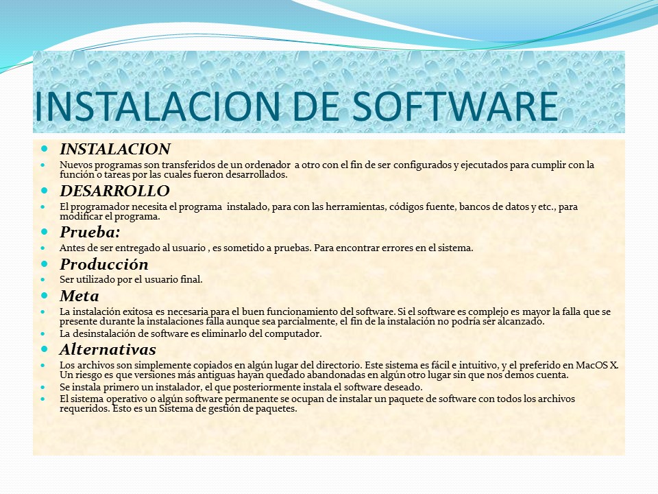 Instala y configura software de acuerdo a las especificaciones y ...