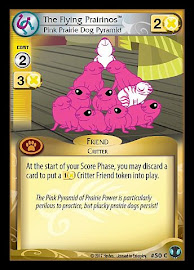 My Little Pony The Flying Prairinos, Pink Prairie Dog Pyramid Defenders of Equestria CCG Card