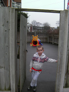 nursery playground with caterpillar tunnel