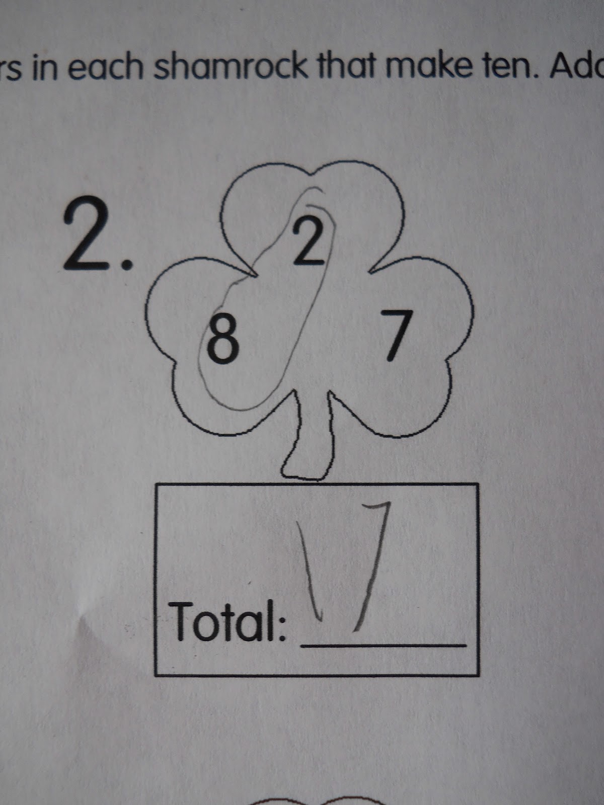 Mrs t s first grade class shamrock math
