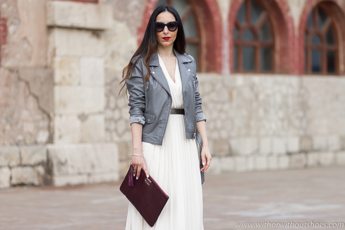 Look fiesta Vestido midi plisado de Selected Femme bolso personalizado gafas de sol Celine Influencers bloggers Valencianas con ideas consejos para vestir en dias especiales celebraciones