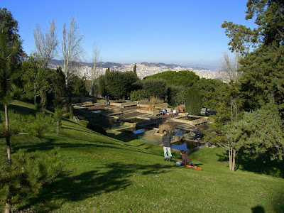 Montjuic park in Barcelona