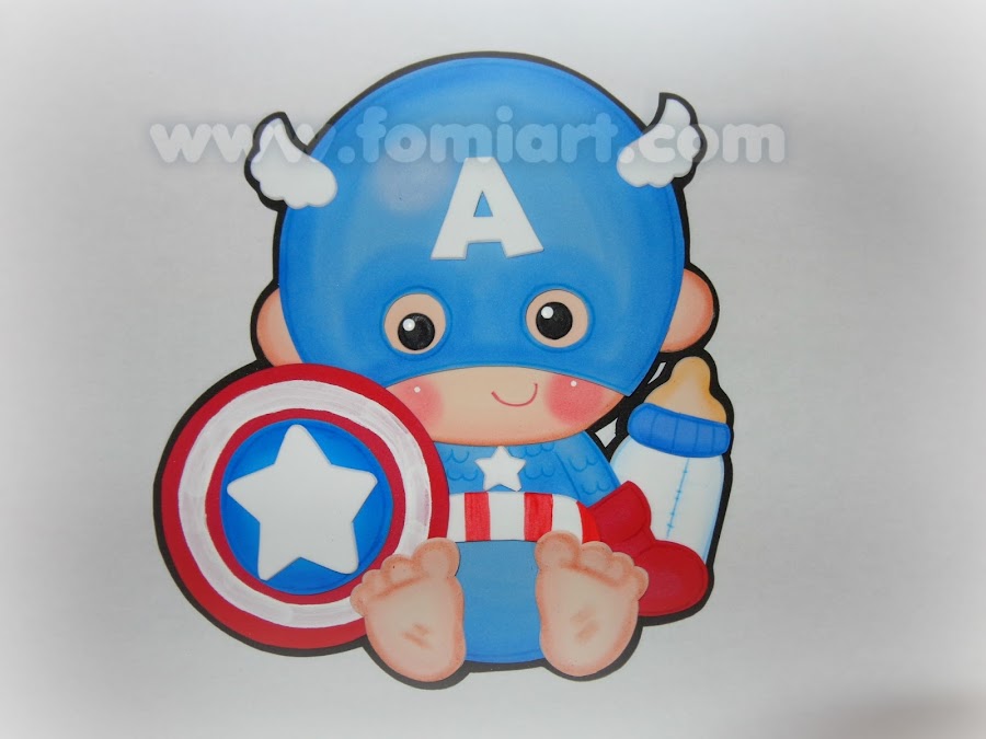 captain america super heroes babys gratis moldes