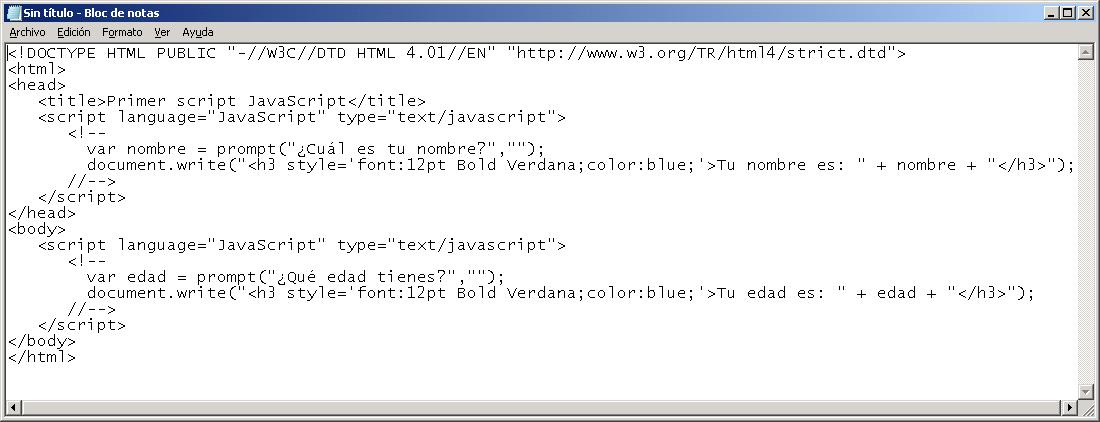 Lenguajes de script: Formas de agregar JavaScript en documentos HTML