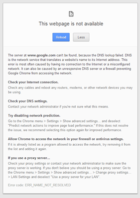 Mengatasi Google Chrome error: This webpage is not ...
This Webpage Is Not Available