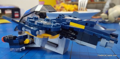 LEGO Marvel Carnage's SHIELD Sky Attack Jet Flyer 76036 side view