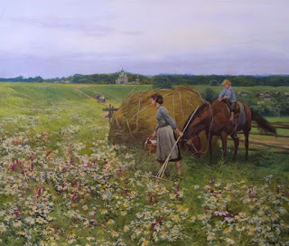 Imágenes Arte Pinturas: Paisajes de Campos Rusos, Cuadros Impresionistas
