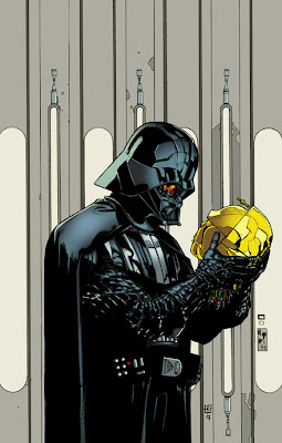 Imagen divertida Ilustración de Darth Vader fuera de lugar