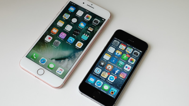 iPhone 7 Plus and iPhone SE