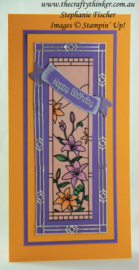 www.thecraftythinker.com.au, Graceful Glass Vellum, Stained Glass die, enlarging the Stained Glass frame, cutting an oblong frame with a square die, Stampin' Up #thecraftythinker #stampinup #cardmaking #diecutting #altereddiecut #gracefulglass , Graceful Glass Vellum, Stained Glass die, enlarging the Stained Glass frame, cutting an oblong frame with a square die, Stampin' Up Australia Demonstrator, Stephanie Fischer, Sydney NSW
