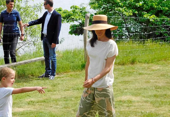 Prince Henrik, Crown Prince Frederik, Crown Princess Mary, Prince Christian, Princess Isabella, Prince Vincent and Princess Josephine visited the "Wood Stories" festival