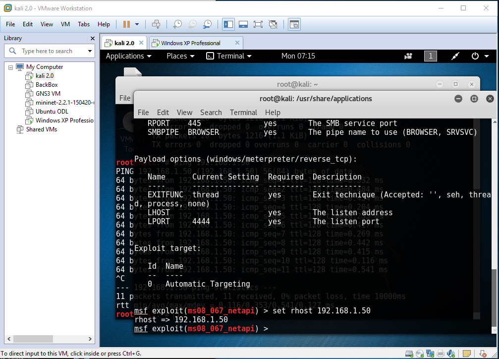 Kali Windows. Ping TCP. Cmd 1n914. Hosts ip port