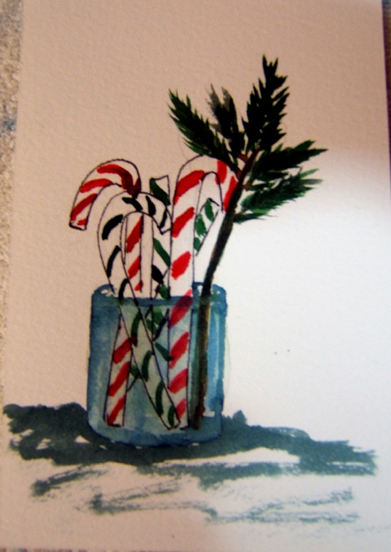 How to send clients some christmas cheer WATERCOLORS AND WORDS: A COUPLE MORE CARDS