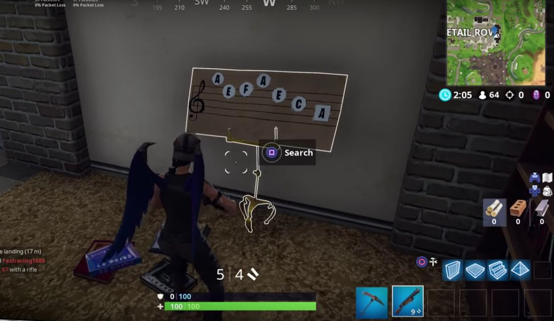 Sheet Music and Piano Locations Fortnite Week 6 Season 6