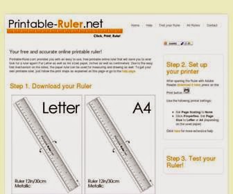 Free Printable Ruler