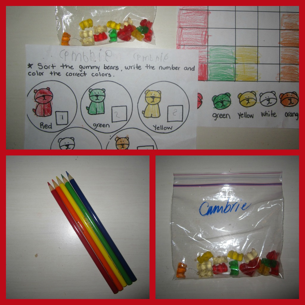 Expanding A Child's Mind Sorting, Counting and Graphing Gummy Bears