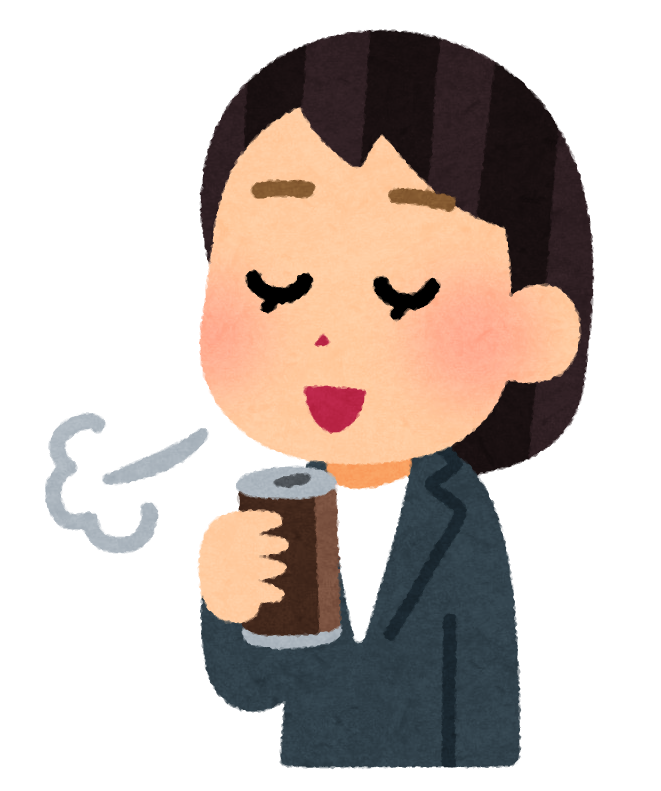 いろいろなコーヒーで一服している人のイラスト 女性会社員 かわいいフリー素材集 いらすとや