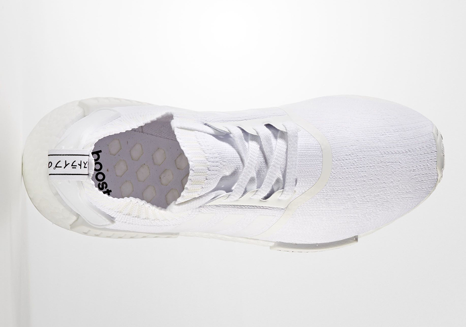 adidas nmd r1 primeknit triple white japan