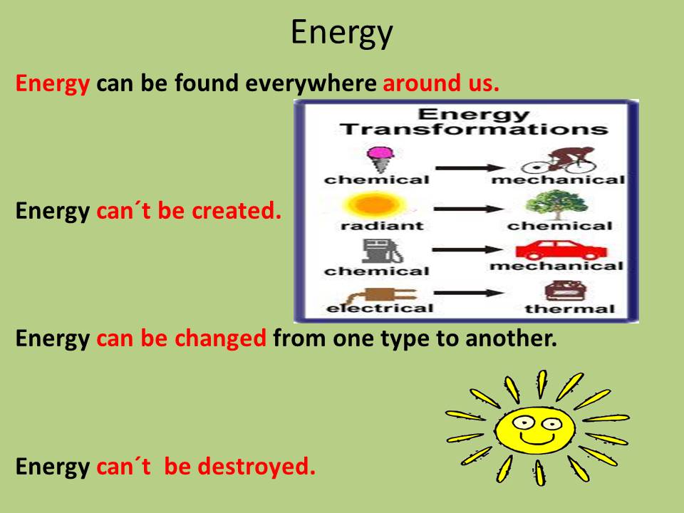 BASILIO SÁEZ 3RD GRADE Unit 8 Natural Science Energy.