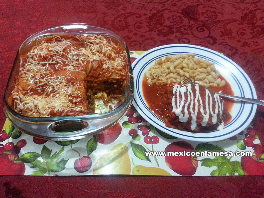 México En La Mesa Enchiladas de carne molida