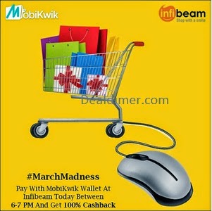 InfiBeam 100% Cashback Using Mobikwik Wallet (no minimum purchase)