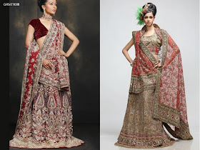 Fashion World Design: Pakistani & Indian Wedding Dresses 2012