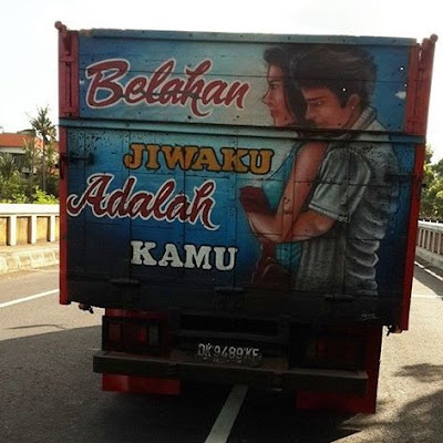Desain Gambar Cantik Pada Bak Truk Desain Gambar Cantik Pada Bak Truk