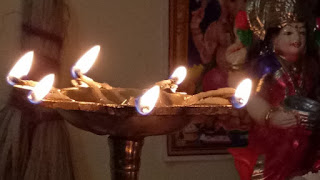 Diyas to God Laxmi