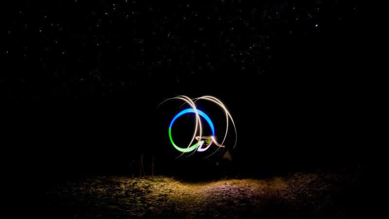 Light Graffiti and Sky Full of Stars