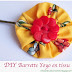 DIY Yoyo Flower Fabric Hair pin - Tuto Barrette Yoyo en tissu