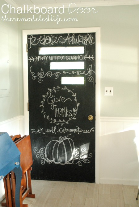 The Remodeled Life: Painting a Kitchen Chalkboard Door