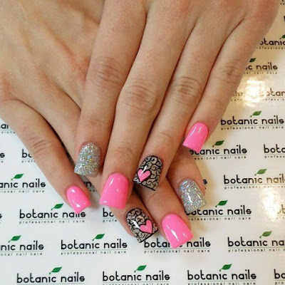 Uñas Decoradas con Corazones 2017 Uñas Decoradas con Corazones 2017